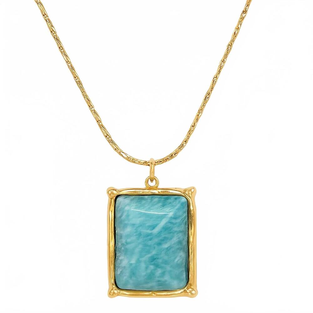 NEW ELLIE VAIL women's winnie amazonite pendant necklace in gold